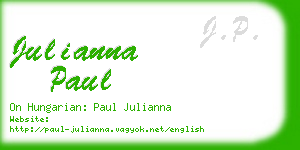 julianna paul business card